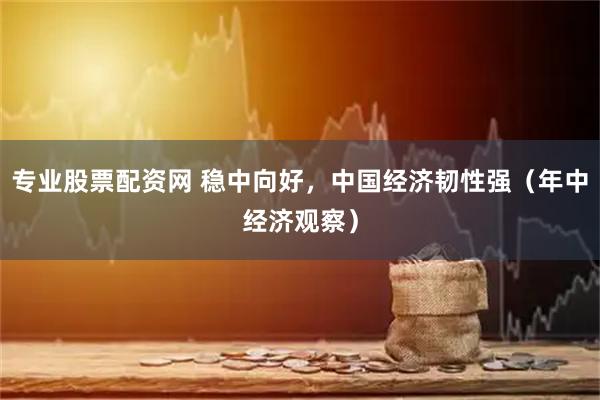 专业股票配资网 稳中向好，中国经济韧性强（年中经济观察）